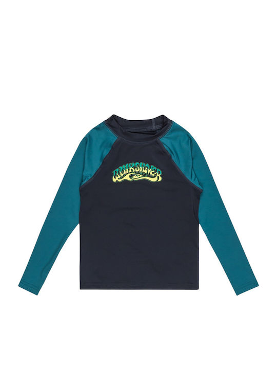 Quiksilver Everyday Kinder Badeanzug Langarmshirt Blau