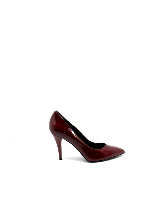 Bordeaux Lackleder High Heels