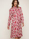 Rino&Pelle Summer Maxi Shirt Dress Dress RED