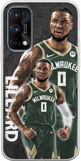 Nba Stars - Damian Lillard Umschlag Rückseite Silikon Mehrfarbig (Realme 7 Pro)