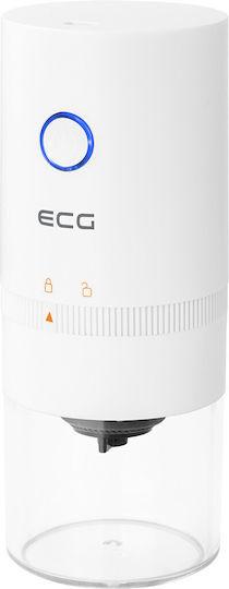 ECG ECG KM 150 Râșniță Electrică de Cafea 13W cu Capacitatea de Măcinare a Boabelor 30gr Albă