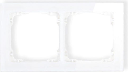 Karlik Switch Frame Vertical and Horizontal Installation in White Color