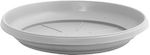 Miltoplast 06.412-3 Στρογγυλό Πιάτο Γλάστρας Λευκό
