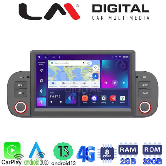 LM Digital Sistem Audio Auto pentru Fiat Panda 2012 > 2021 (Bluetooth/USB/WiFi/GPS/Apple-Carplay/Android-Auto) cu Ecran Tactil 7"