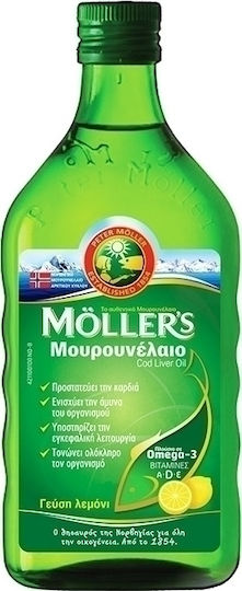 Moller's Cod Liver Oil Suitable for Children 250ml with Lemon Flavour