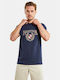 Nautica Herren T-Shirt Kurzarm dark blue