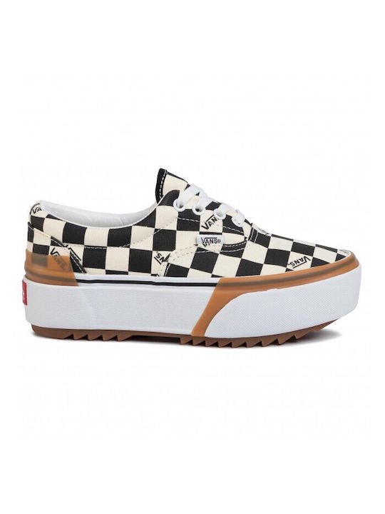 Vans Checkerboard Era Stacked Ανδρικά Sneakers Multi / True White