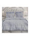 Makis Tselios Home Σετ Σεντόνια Υπέρδιπλα με Λάστιχο 165x200+30εκ. Check Black (4τμχ)