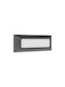 Eurolamp Επιτοίχια Εξωτερική Πλαφονιέρα LED IP65 4W με Θερμό Λευκό Φως 23x8εκ.