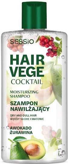 Sessio Hair Vege Cocktail Moisturizing Hair Shampoo Avocado Cranberry 300g