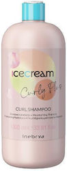 Inebrya Ice Cream Curly Plus Șampon hidratant pentru păr creț și ondulat 1000ml