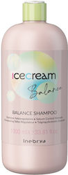 Inebrya Ice Cream Balance Shampoo Oily Hair Scalp 1000ml