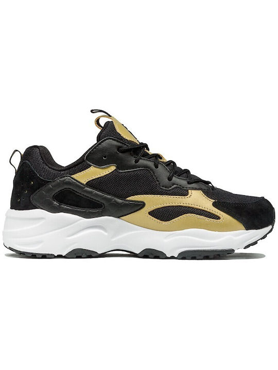 Fila Ray Tracer Herren Sneakers Blk / Wht / Mgold
