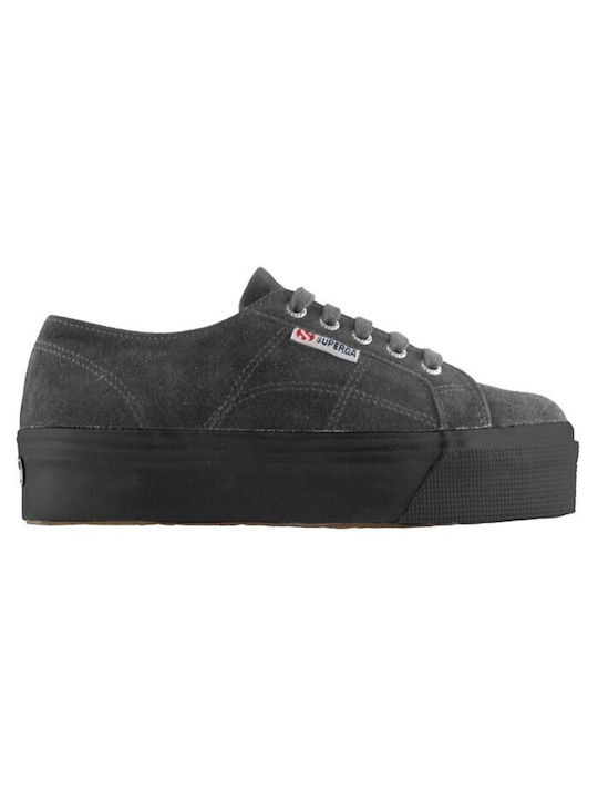 Superga 2790-suew Γυναικεία Flatforms Sneakers Grey Stone
