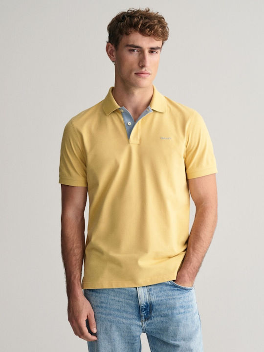 Gant Polo T-shirt Κίτρινο