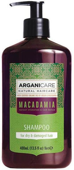 Arganicare Macadamia Shampoo für trockenes geschädigtes Haar 100ml