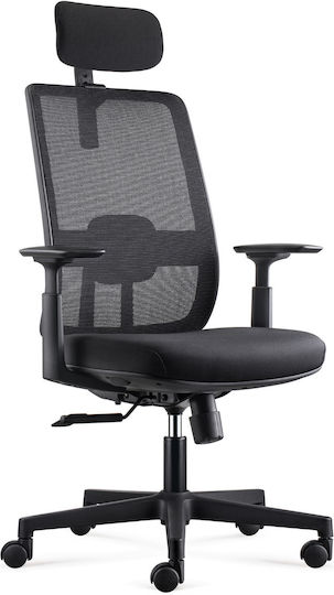 ErgoAction Active Plus Bürostuhl mit Einstellbaren Armen Schwarz