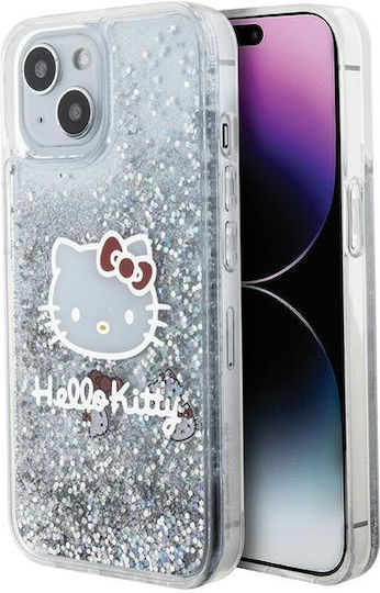 Hello Kitty Back Cover Πλαστικό Ασημί (iPhone 15)