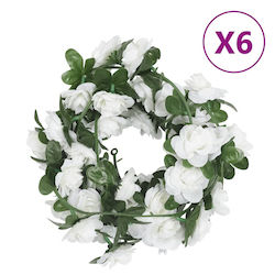 vidaXL Crăciun Decorativ Floare 6buc