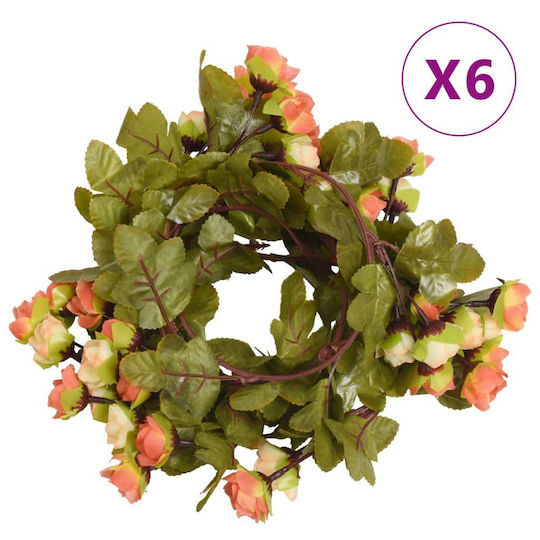 vidaXL Crăciun Decorativ Floare Lungime 215cm. 6buc