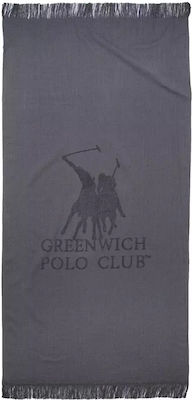 Greenwich Polo Club 3783 Πετσέτα Θαλάσσης Βαμβακερή Γκρι 170x80εκ.