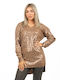 Bluza Leopard Metalic Bronz