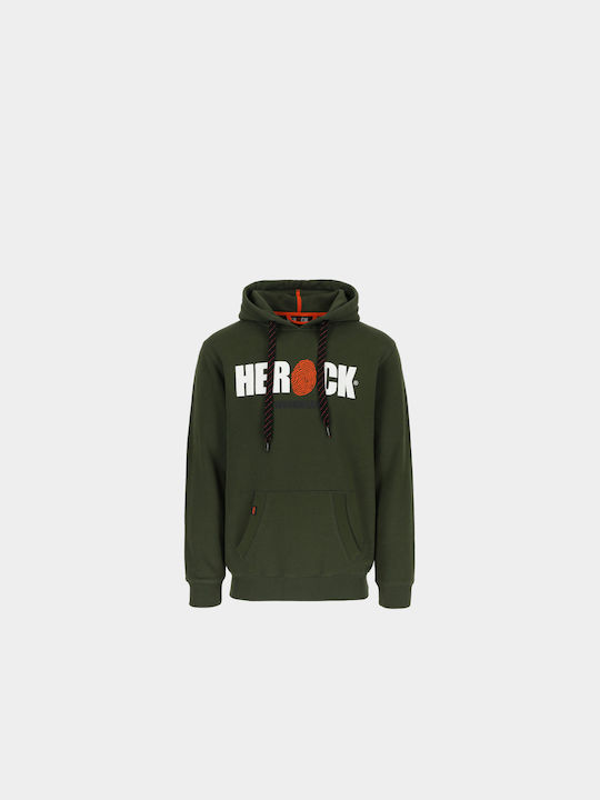 Herock Sweatshirt with Hood Haki