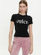 Juicy Couture Women's Athletic T-shirt Black