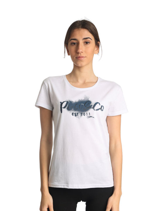 Paco & Co Γυναικείο T-shirt White