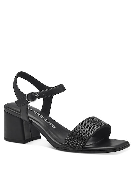 Marco Tozzi Sandalen Anatomisch mit Strass Schwarz