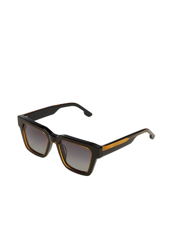 Komono Sunglasses with Black Plastic Frame and Gray Gradient Lens KOM-S7914