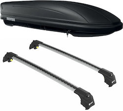 Turtle Μπάρες Οροφής Μεταλλικές για Toyota Auris Touring Sports (Σετ με πόδια) Ασημί