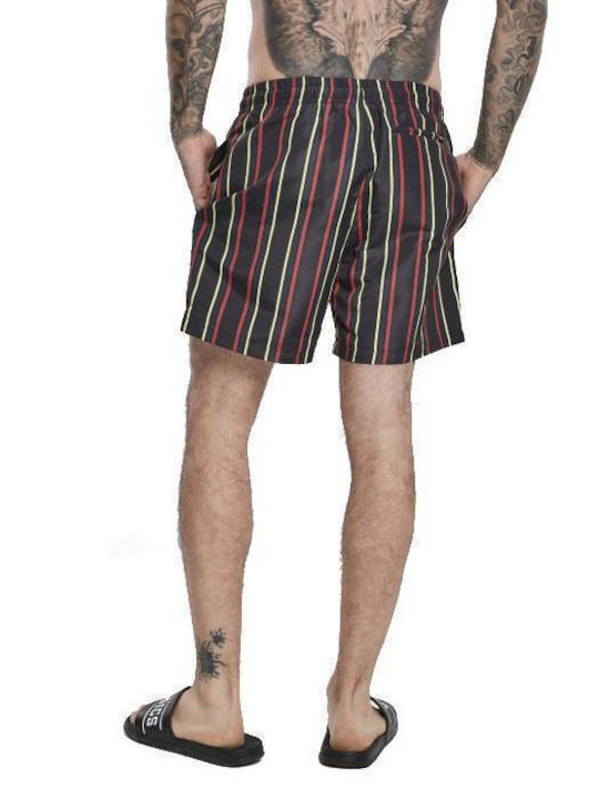 Urban Classics Men's Swimwear Shorts Midnightnavy Striped