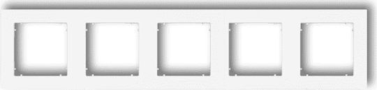 Karlik Switch Frame in White Color MR-5