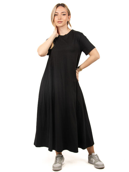 Schwarzes T-Kleid