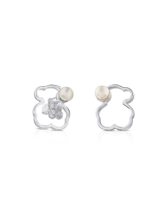 Tous Earrings from Silver with Pearls