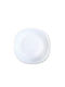 TnS Opal Πιάτο Γλυκού Τετράγωνο Λευκό 21.5x8.5cm