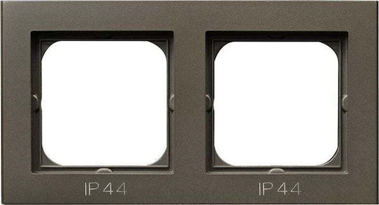 Ospel Switch Frame 2 Positions in Brown Color RH-2R/40