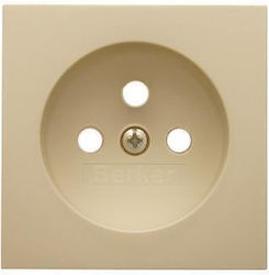 Hager Power Socket Front in Beige Color 3963808992