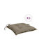 vidaXL Waterproof Bench Cushion Palette Beige-Grey 6 Pieces 50x50cm