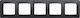 Schneider Electric Sedna Design Switch Frame in Black Color SDD314805