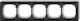 Elgotech Switch Frame Vertical and Horizontal Installation in Black Color 12DRSO-5