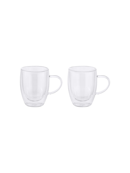 Maxwell & Williams Becher Glas Weiß 350ml 2Stück