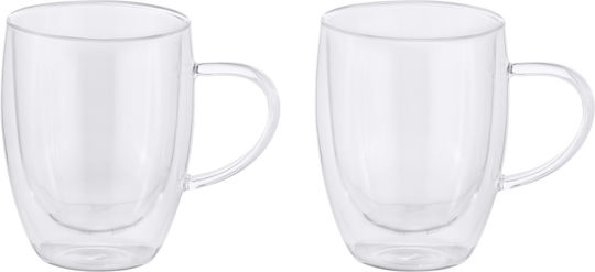 Maxwell & Williams Becher Glas Weiß 350ml 2Stück