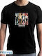 Abysse Man Group T-shirt Μαύρο Βαμβακερό