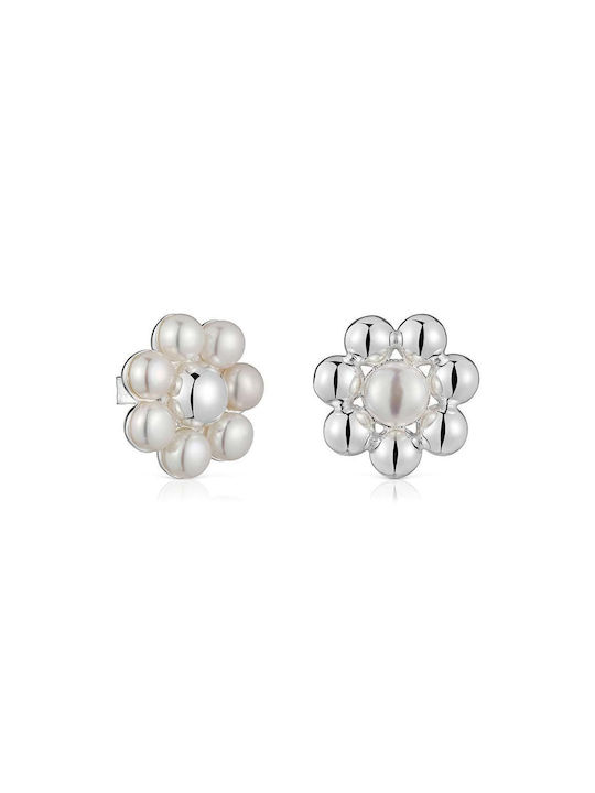 Tous Earrings from Silver with Pearls