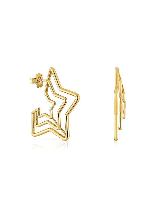 Tous Earrings from Silver Gold Plated