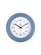 Justaminute Wall Clock Plastic Light Blue