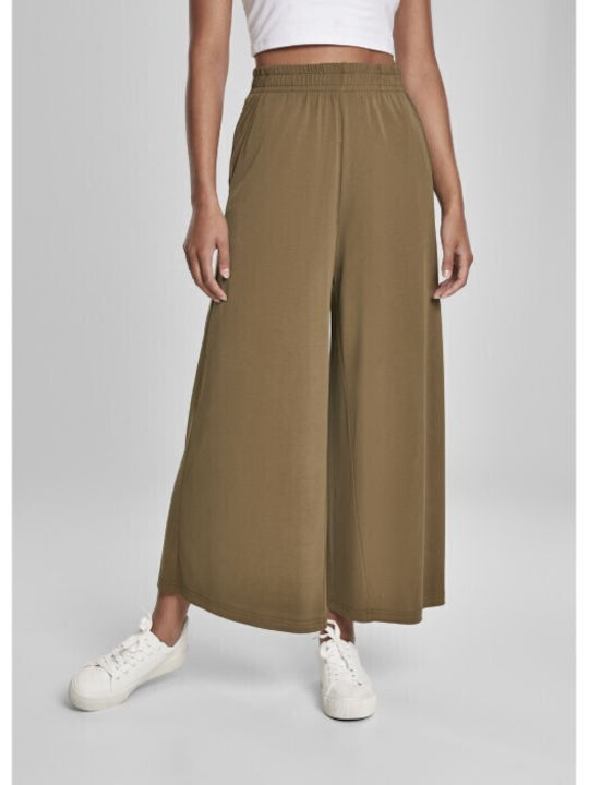 Urban Classics Women's Fabric Trousers Summerolive