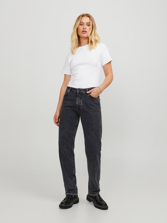 Γυναικείο Jean Παντελόνι σε Ίσια Γραμμή Black